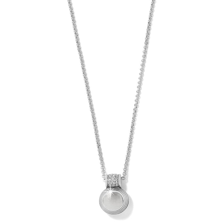 Meridian Aurora Crystal Petite Silver Necklace