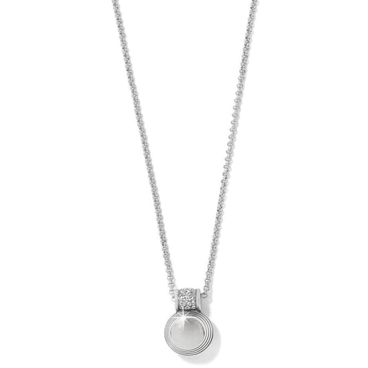 Meridian Aurora Crystal Petite Silver Necklace