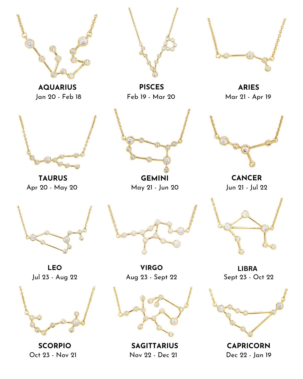 'When Stars Align' Constellation Gold Necklace