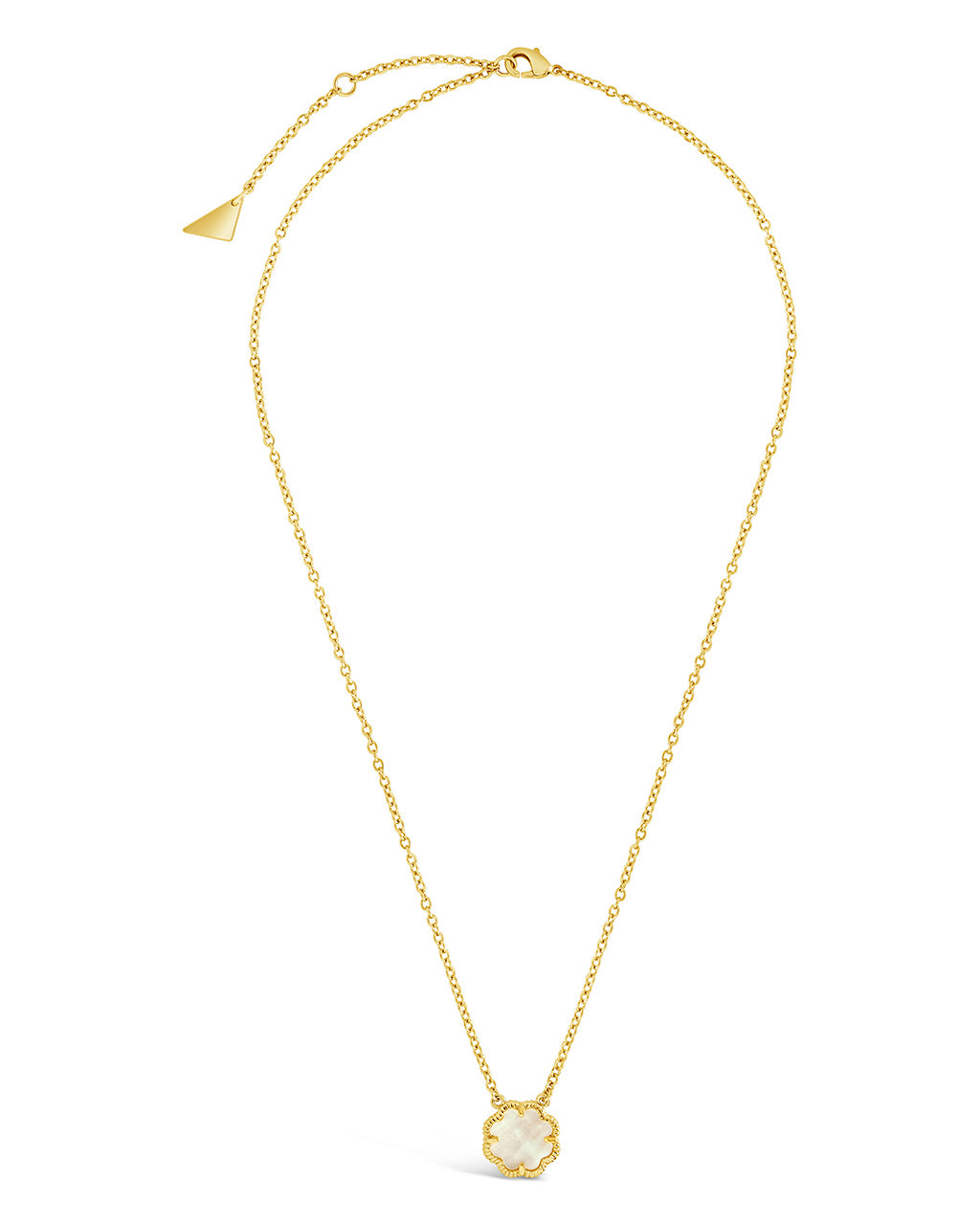 Rose Petal Pendant Gold Necklace