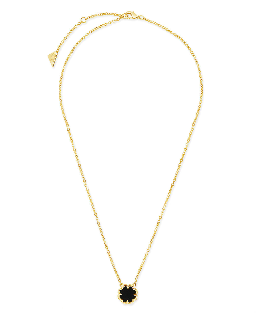 Rose Petal Pendant Gold Necklace