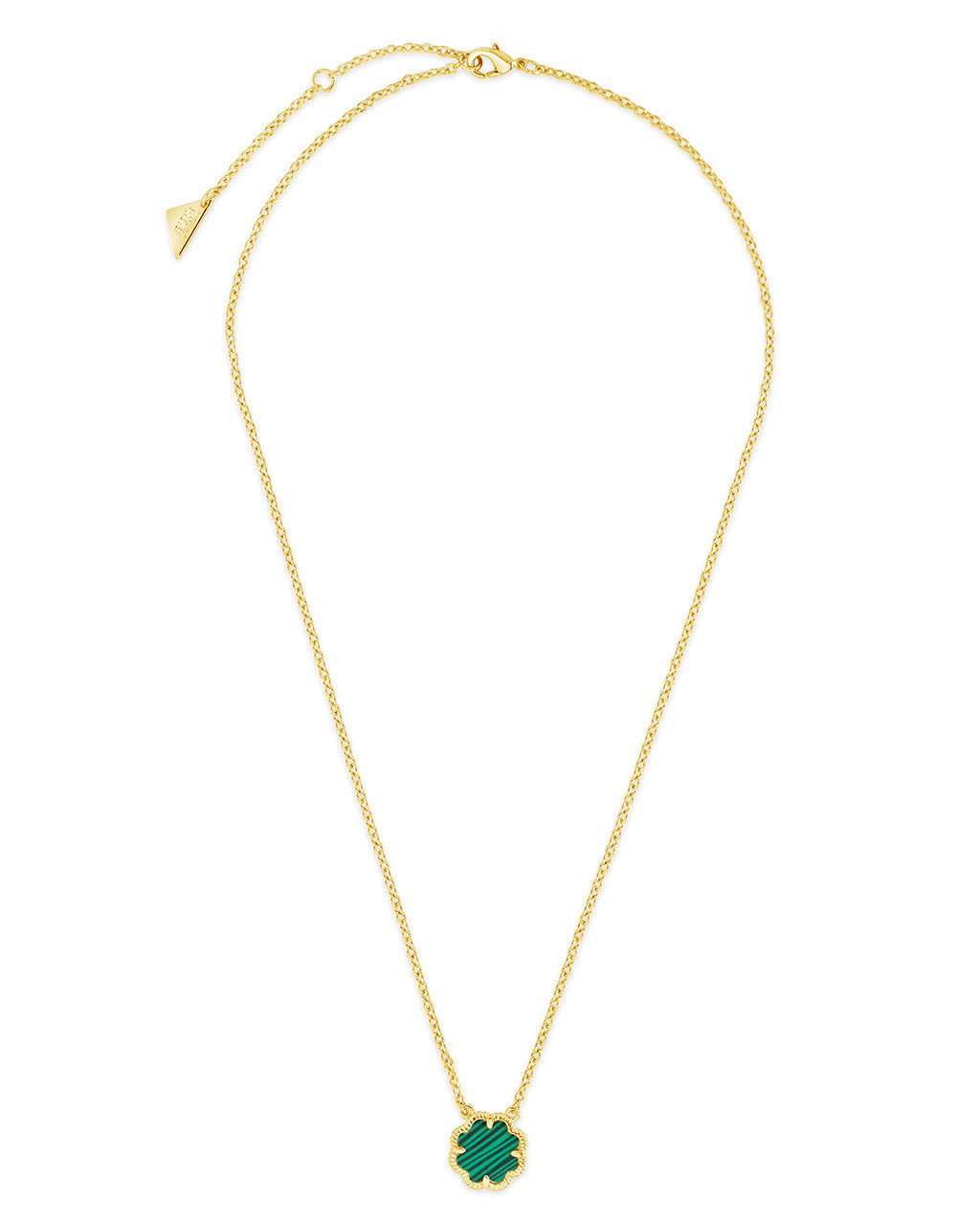 Rose Petal Pendant Gold Necklace