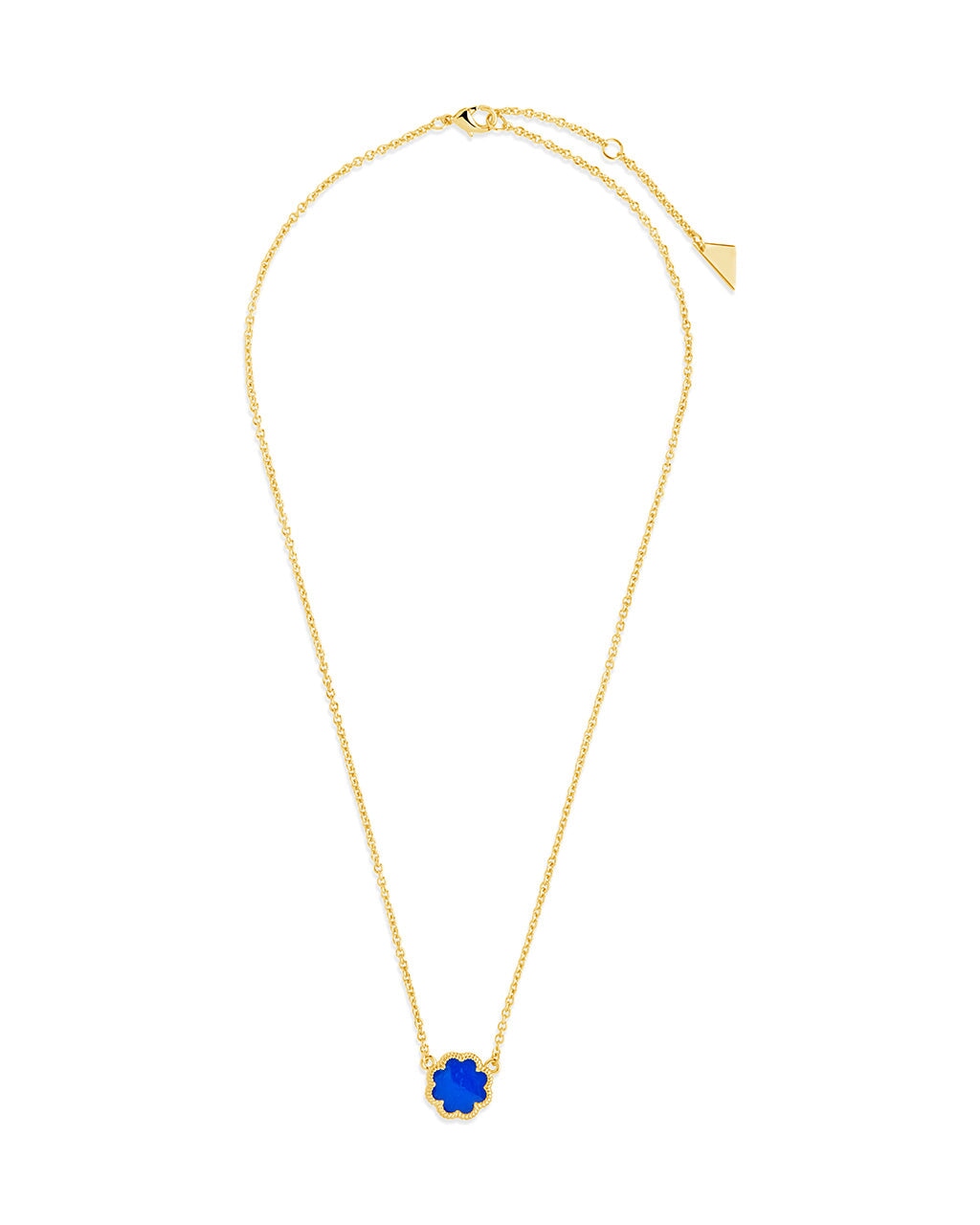 Rose Petal Pendant Gold Necklace