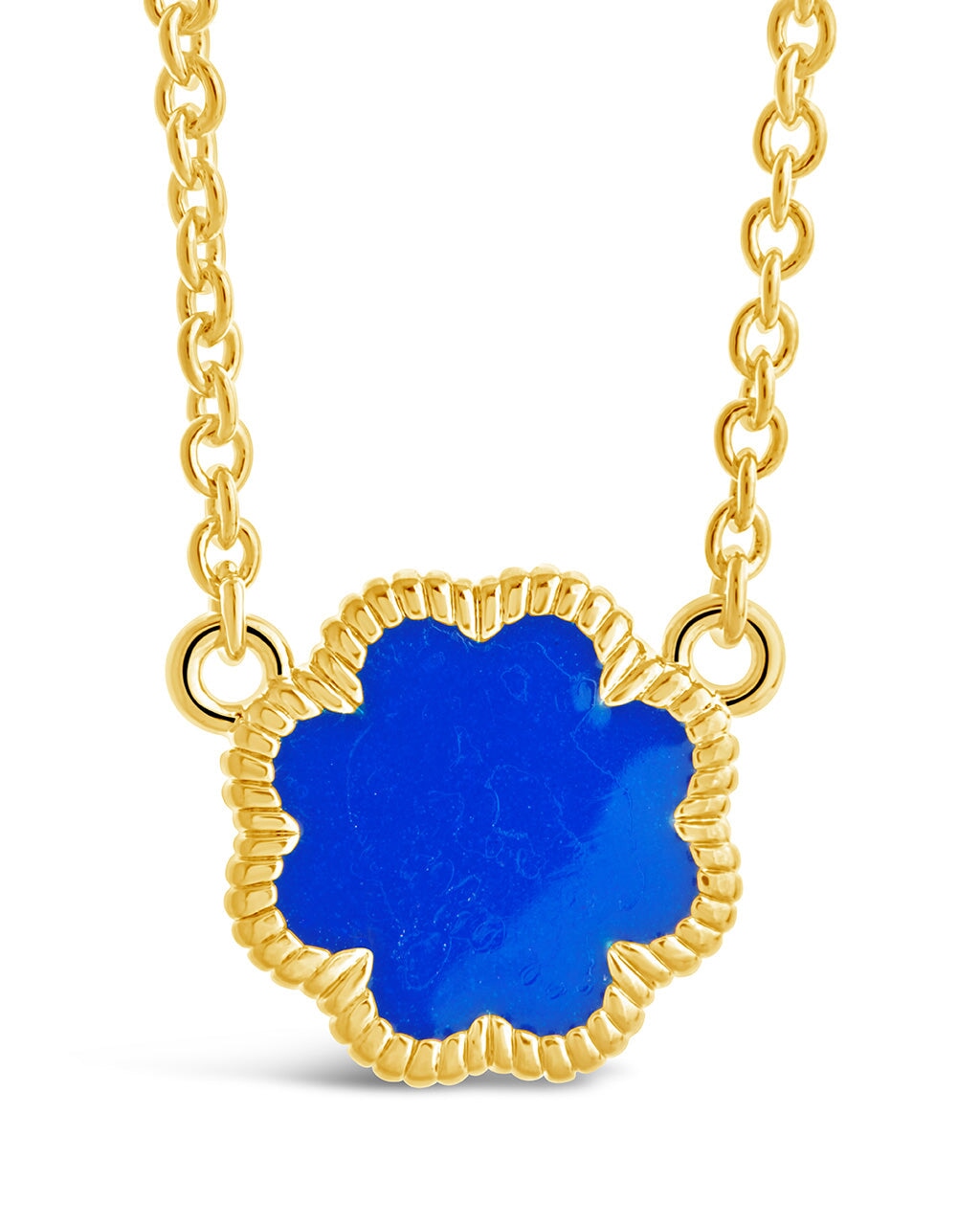 Rose Petal Pendant Gold Necklace