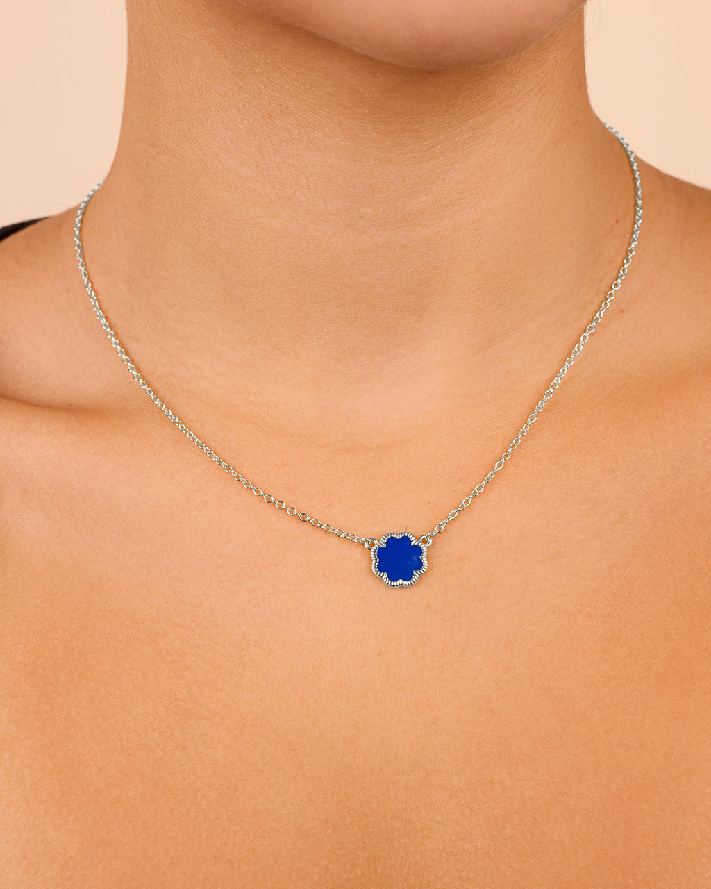 Rose Petal Pendant Gold Necklace