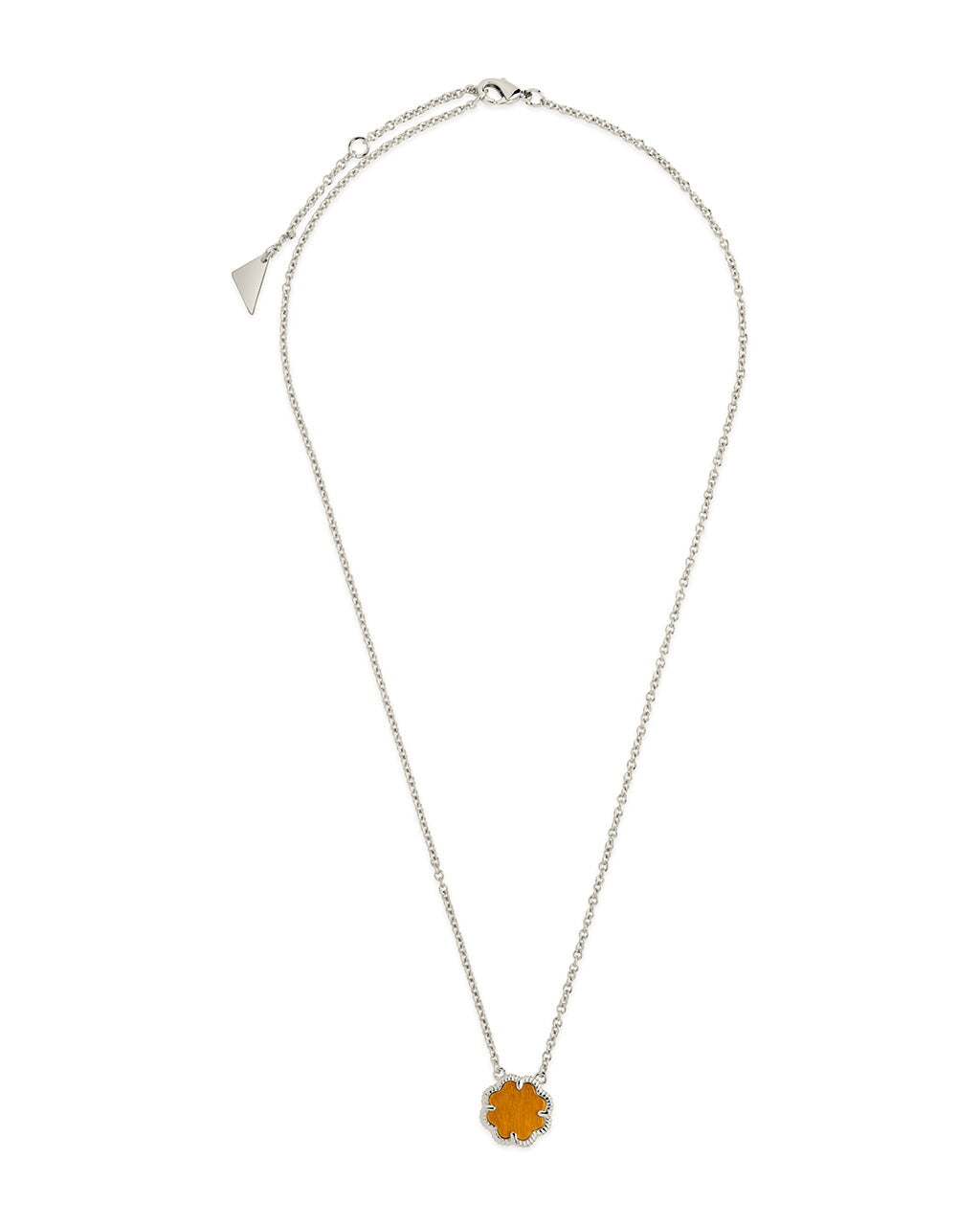 Rose Petal Pendant Gold Necklace