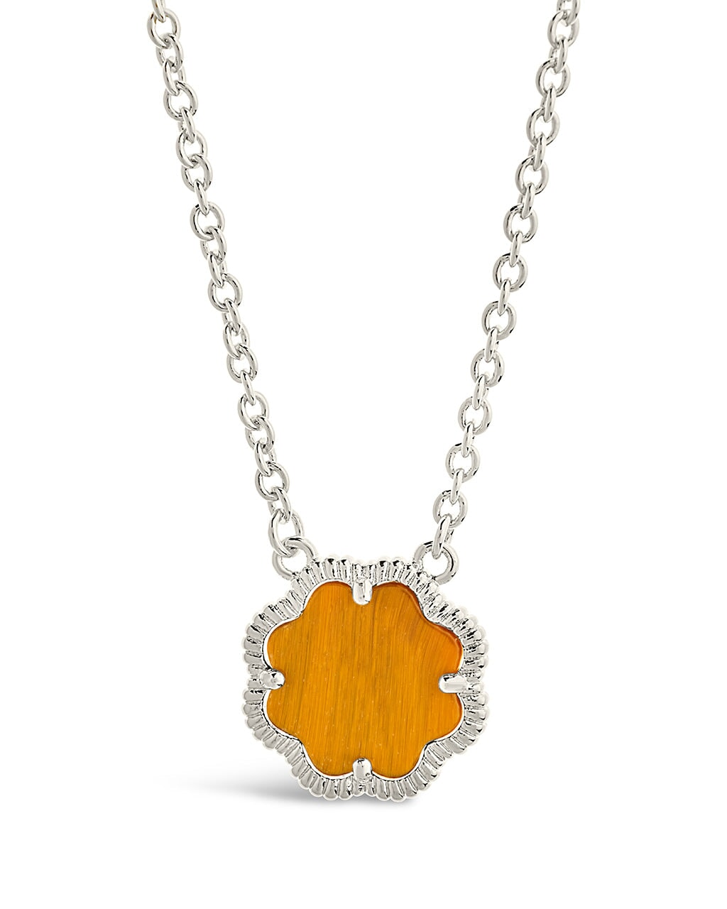 Rose Petal Pendant Gold Necklace
