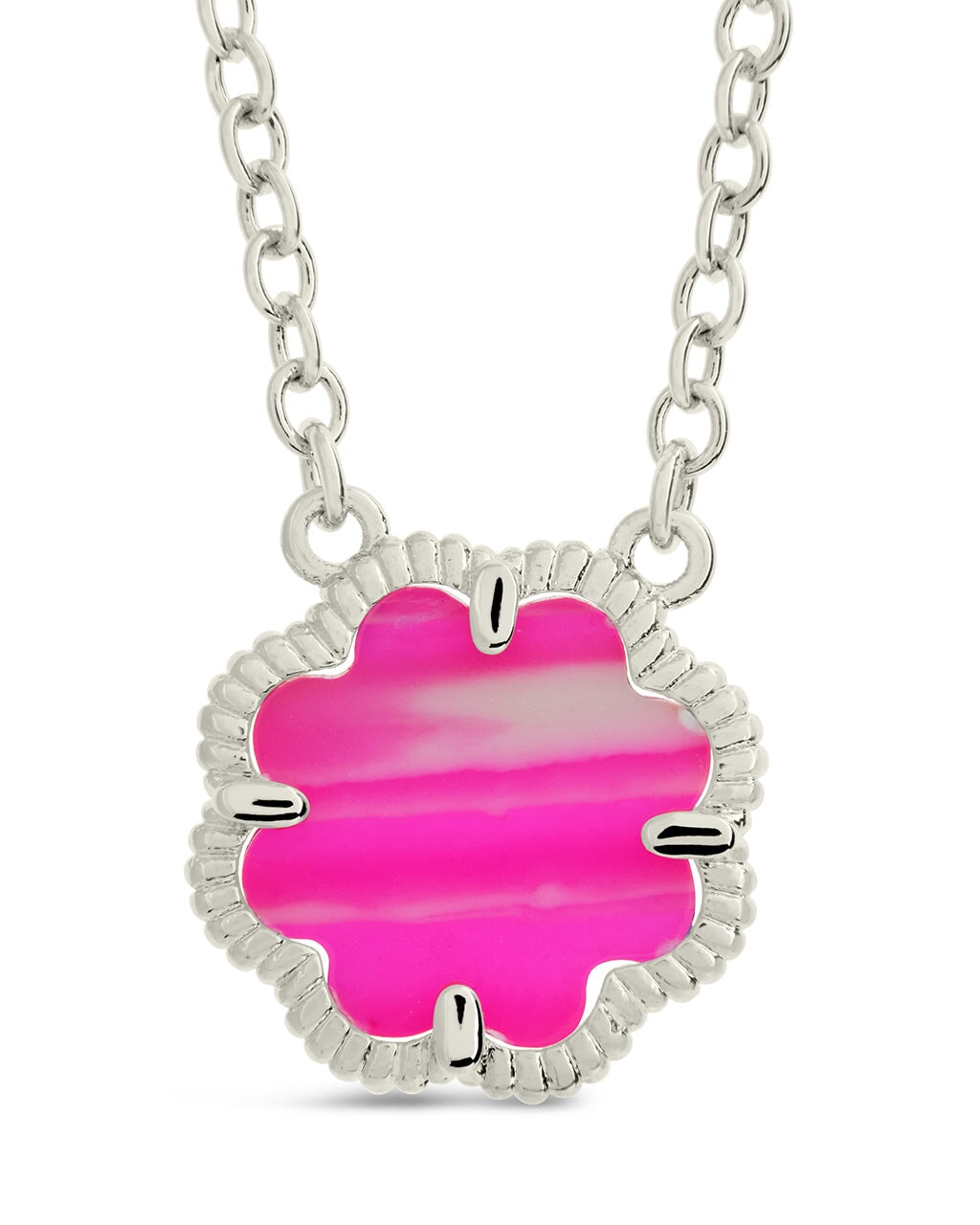 Rose Petal Pendant Gold Necklace