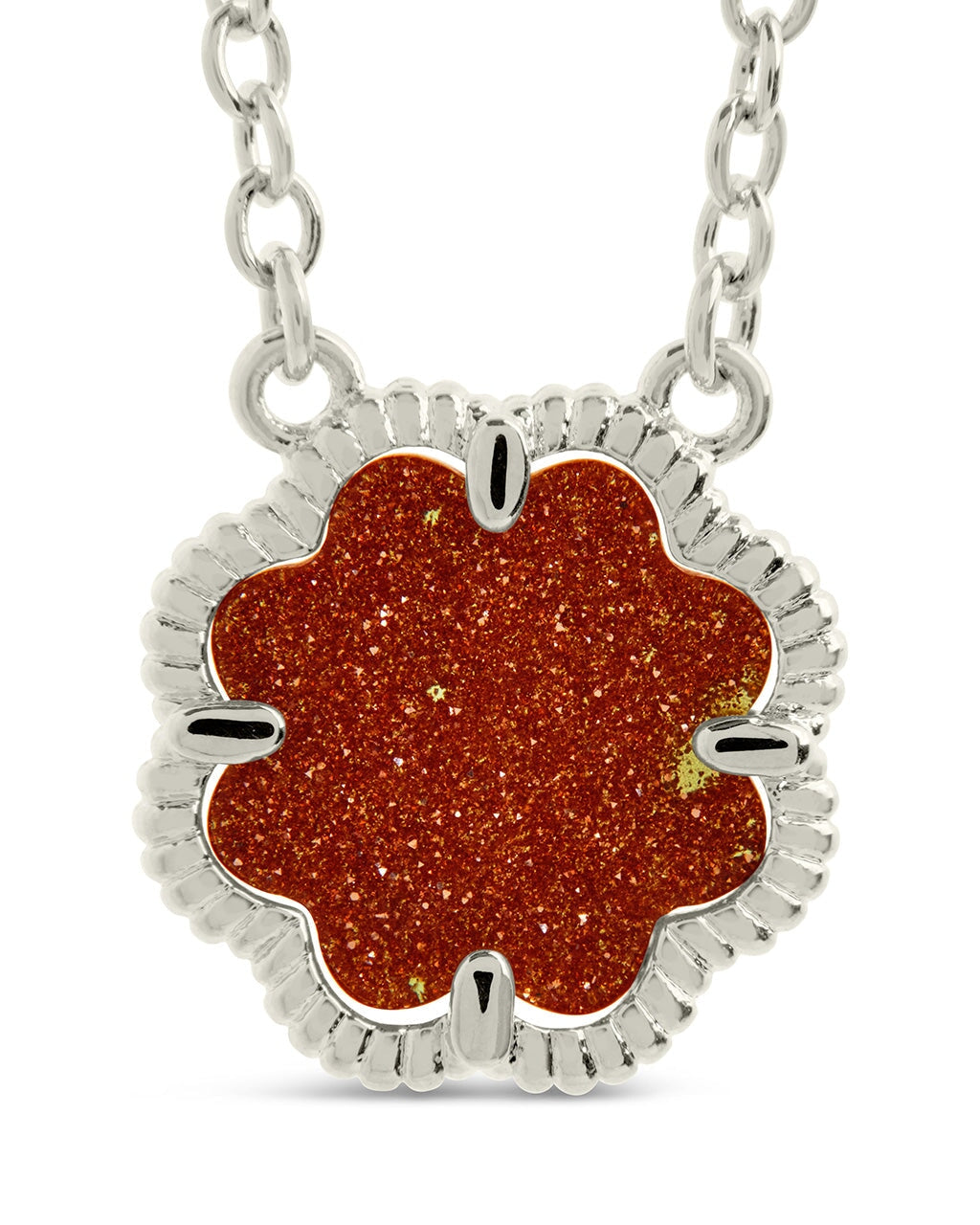Rose Petal Pendant Gold Necklace