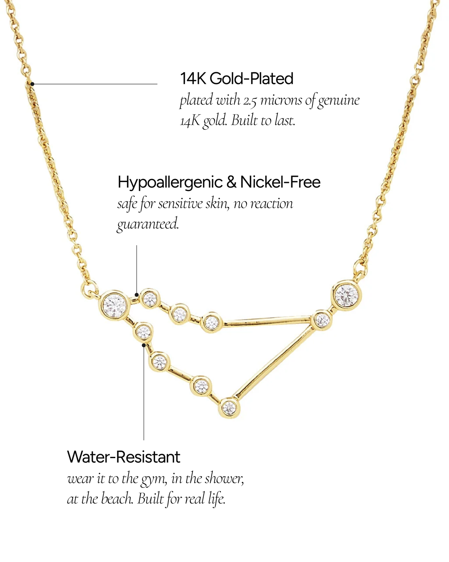 'When Stars Align' Constellation Gold Necklace