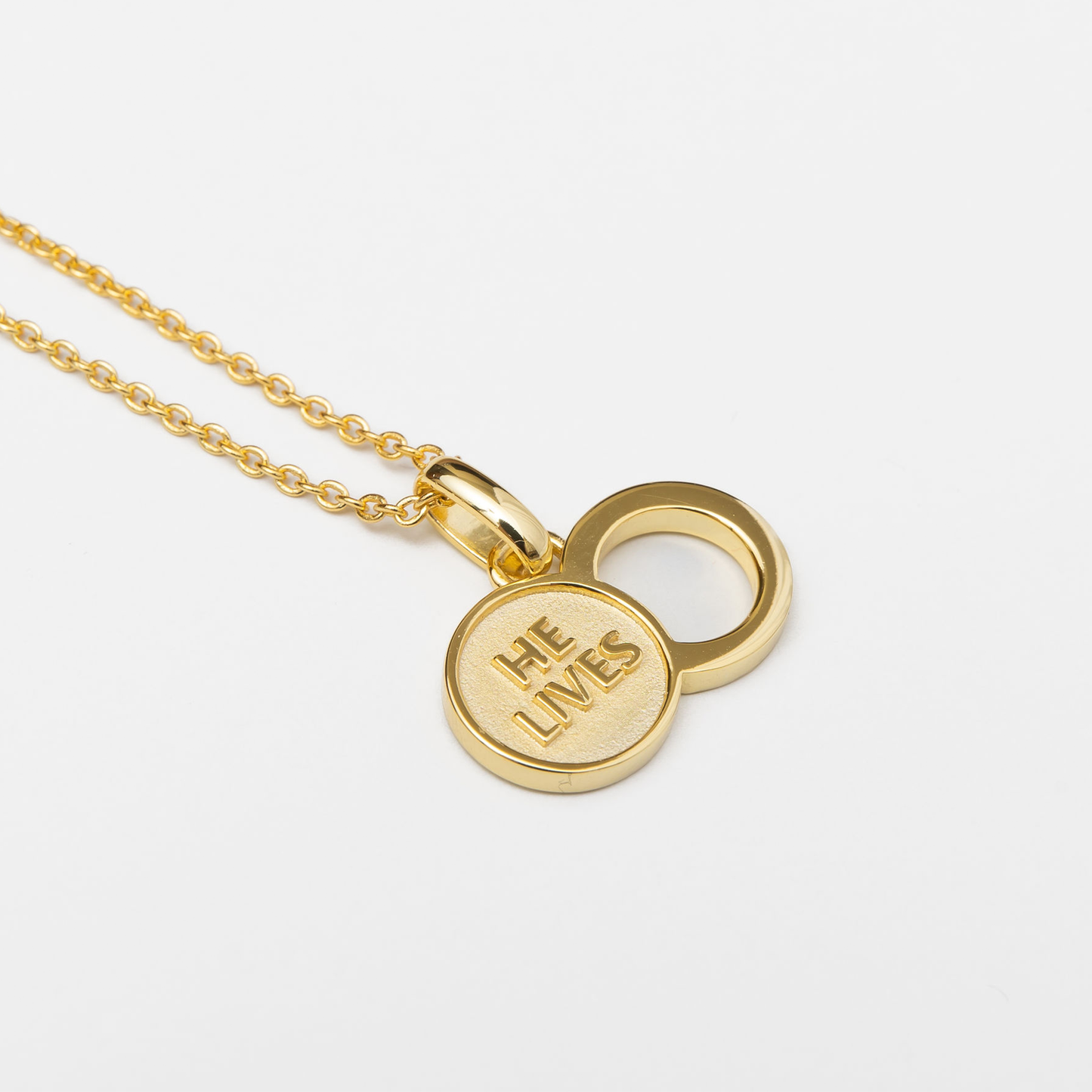 The Empty Tomb Pendant Gold Gold Silver Necklace