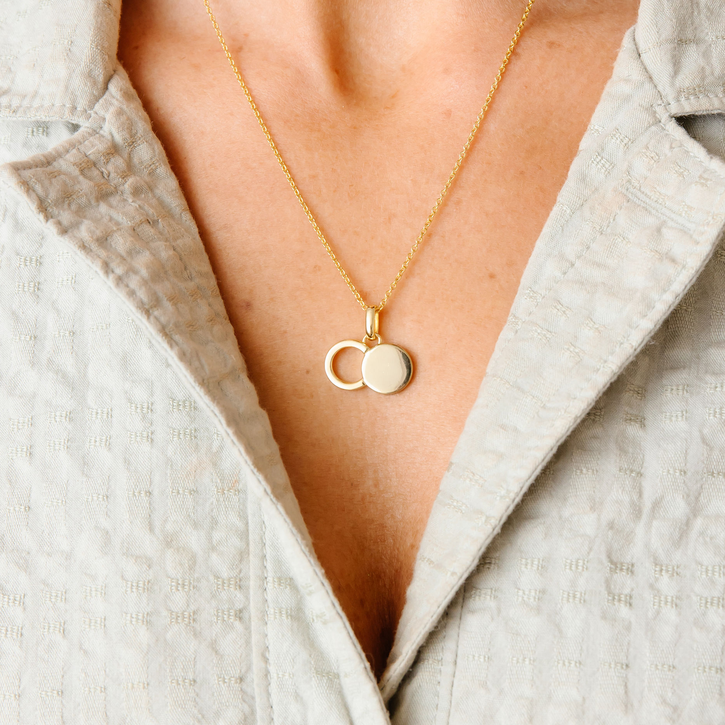 The Empty Tomb Pendant Gold Gold Silver Necklace